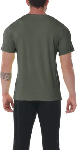 Vista 3 de Camiseta casual de verano 2024 para hombre, transpirable, manga corta, ajuste holgado, para entrenamiento, absorbe la humedad, camiseta casual