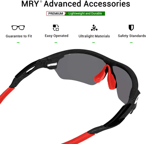 Vista 6 de Mryok Calcetines de repuesto para gafas de sol Oakley RadarLock Path XL Pitch Edge - Opciones