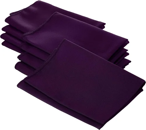 Vista 107 de LA Linen Paquete de 10 servilletas de popelina de poli, servilletas de tela suave, servilletas lavables y reutilizables, servilletas de mesa