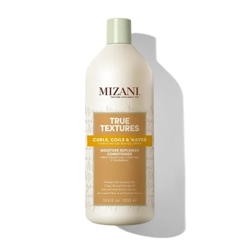 Vista 7 de Mizani True Textures - Acondicionador de reposición de humedad, hidrata y define rizos, sin silicona ni parabenos para cabello rizado