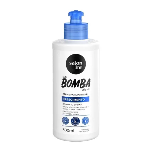 Vista 2 de Linha Tratamento (SOS Bomba de Vitaminas) Salon Line – Crema para Pentear Explosao De Forca 10.1 fl oz – Colección Tratamiento de Línea Salón
