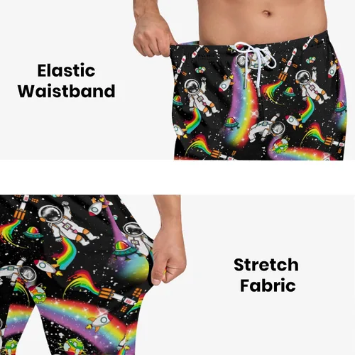 Vista 5 de Pantalones deportivos casuales para hombre, pantalones deportivos de entrenamiento con bolsillos