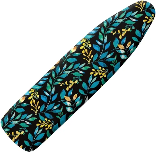 Vista 33 de Funda para tabla de planchar con estampado de rosas vintage con gancho y bucle, sujetadores ajustables, fundas protectoras para tabla de planchar