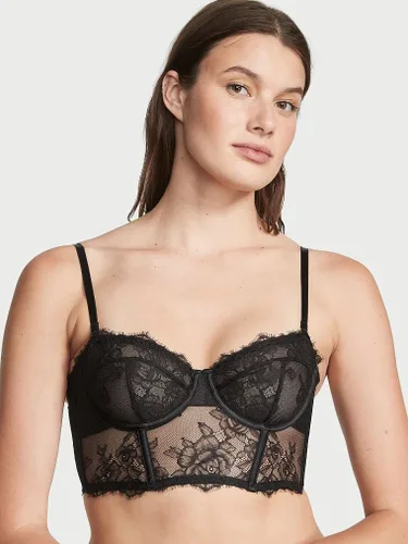 Vista 3 de Victoria's Secret VS Archives Rose Lace Corset Top, lencería para mujer (32B-38DD)