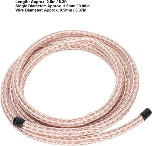 Vista 7 de Cable de 24 núcleos, OCC 12TC HiFi 8.2 ft 8.2ft Cable de cobre gran flexibilidad para sistemas de sonido domésticos