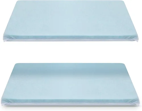 Vista 10 de Beeveer 1 almohada delgada de espuma viscoelástica plana, azul