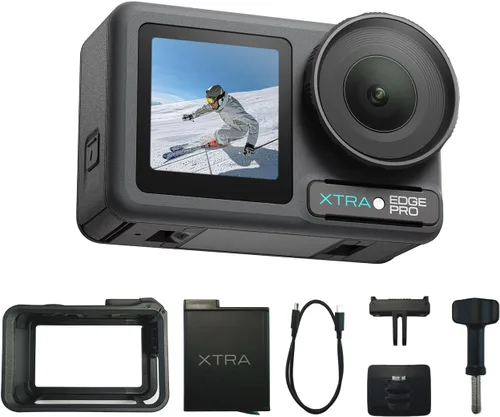 Vista 7 de Paquete de batería dual Pro - Sensor de 1/1.3 pulgadas, resistente al agua de 65 pies, batería de 216 minutos, video nocturno de 4K/120 fps