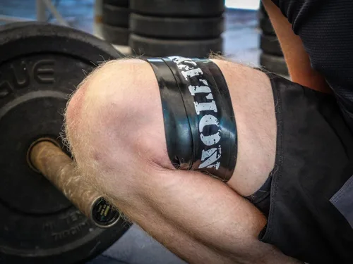Vista 4 de WOD Nation Muscle Floss Bands Recovery Band for Tack and Flossing Sore Muscles and Increasing Mobility : Stretch Band Includes Carrying Case