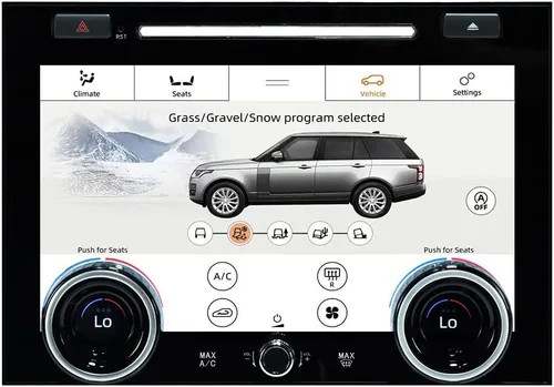 Vista 8 de Radio de coche Android para 2013 2014 2015 2016 2017 Range Rover L494 L405 Pantalla táctil completa Unidad principal de repuesto GPS Navegación