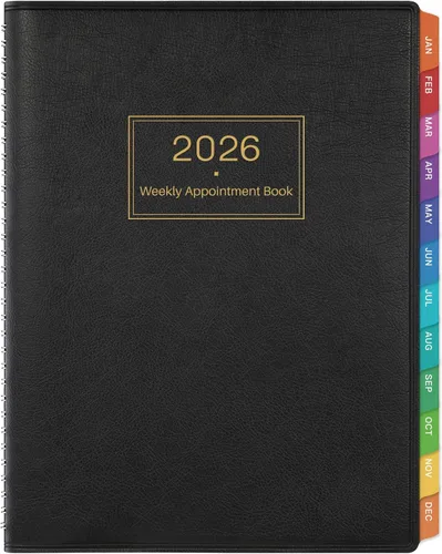 Vista 10 de Libro de citas 2026 – Agenda diaria por hora 2026, planificador grande, libro de citas semanales y mensuales 2026, 8.5 x 11 pulgadas, enero 2026 a