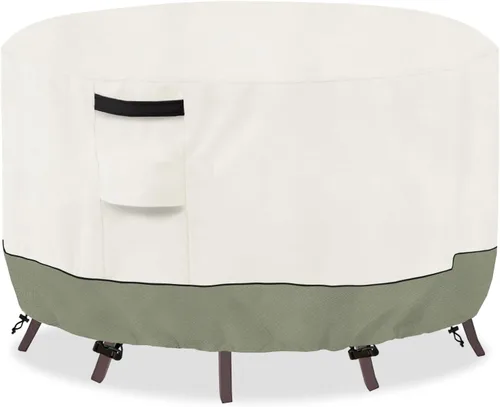 Vista 10 de Funda rectangular para mesa de exterior, impermeable, resistente, para muebles de patio, funda rectangular para mesa de comedor al aire libre, 60