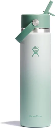 Vista 50 de Hydro Flask de boca ancha con tapa Flex de pajita de 24 onzas Agave