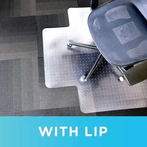 Vista 5 de Dimex Tapete para silla de oficina para alfombra de pelo bajo con labio, 36 x 48 pulgadas, transparente