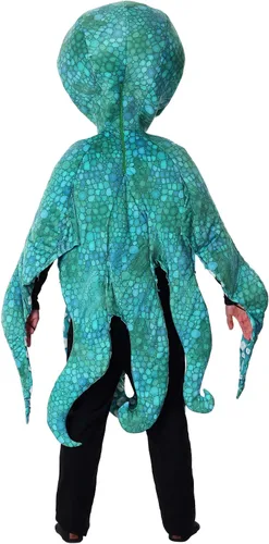 Vista 3 de Disfraz de pulpo azul para adultos