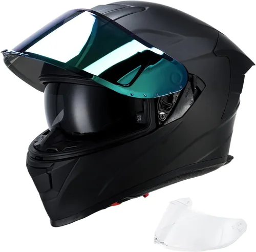 Vista 11 de TCT-MOTORPARTS - Casco de motocicleta con tapa abatible, de cara completa, certificado por el DOT, diseño de mariposa rosa y negro, casco deportivo