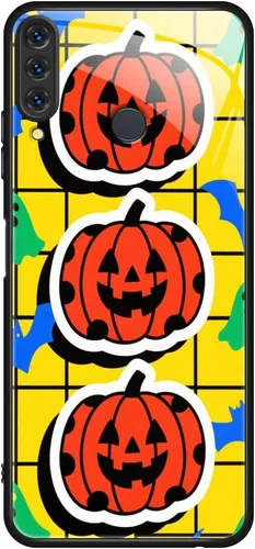 Vista 9 de DINGK Funda compatible con Huawei P30 Lite de vidrio templado transparente + funda de TPU antiarañazos a prueba de golpes, carcasa protectora