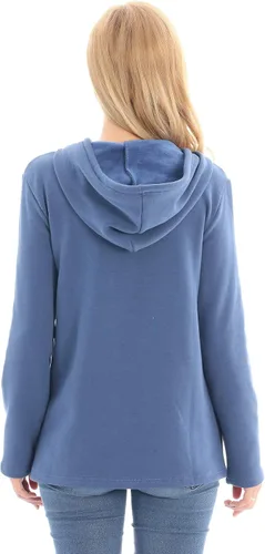 Vista 32 de Bearsland - Sudadera de lactancia y maternidad para mujer, con bolsillos y capucha