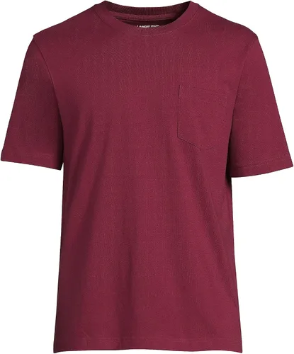 Vista 3 de Lands' End Camiseta de manga corta Super-T con bolsillo para hombre