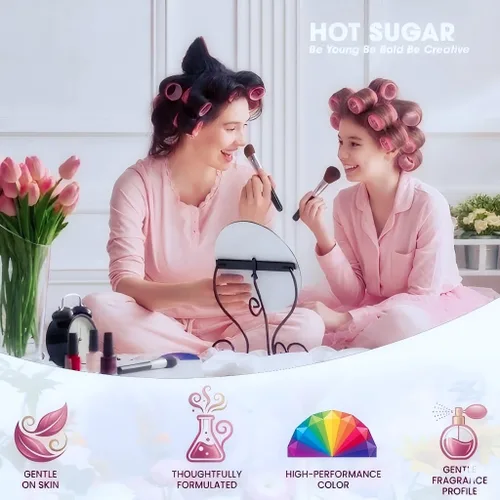 Vista 4 de Hot Sugar Kit de maquillaje para niñas de 10 a 12 años, juego de maquillaje para niñas de 8 a 12 años, 14 a 16 años, caja de belleza con cosméticos