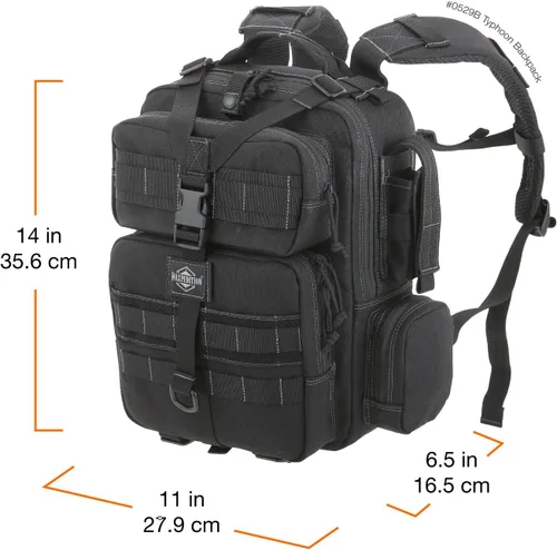 Vista 5 de Maxpedition Typhoon mochila. Negro