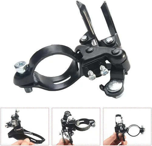 Vista 6 de Tookie Desviador delantero de bicicleta, desviador universal de bicicleta, cambiador de velocidad de acero TZ 30 Accesorios de repuesto