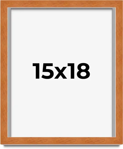 Vista 174 de Marco de 3 x 3 pulgadas de madera maciza de nuez y miel marrón con plexiglás acrílico UV, respaldo de tablero de espuma y accesorios para colgar