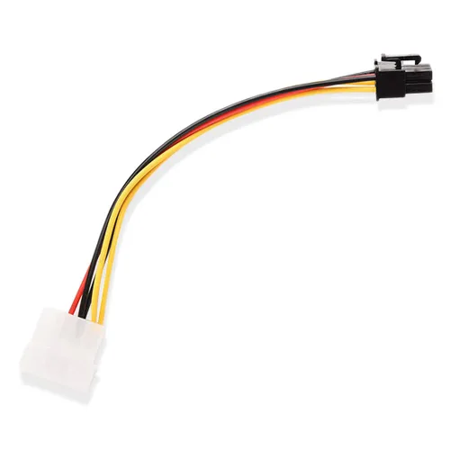 Vista 5 de 4 pines macho Molex a 6 pines hembra PCI-Express PCIE tarjeta de video convertidor de corriente adaptador de cables conectores para tarjetas