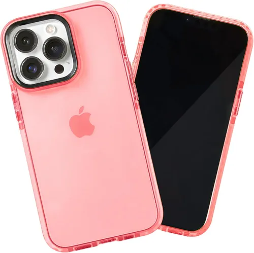 Vista 102 de SteepLab Funda de barrera para iPhone 13, protección de 360 grados que absorbe impactos con bisel elevado y colores llamativos (cielo azul brillante)