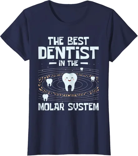 Vista 26 de El mejor dentista - Molar Teeth Dental Odontología DDS Camiseta Negro