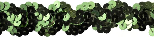 Vista 6 de Belagio Enterprises Sequin Trim de poliéster no elástico de 1 pulgada (rollo de 10 yardas) BQ301-02 Negro