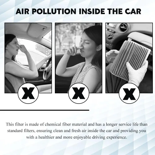 Vista 6 de CF10134 Filtro de aire de cabina, filtro de aire acondicionado para automóvil, filtros de cabina de alta calidad con carbón activado, filtros