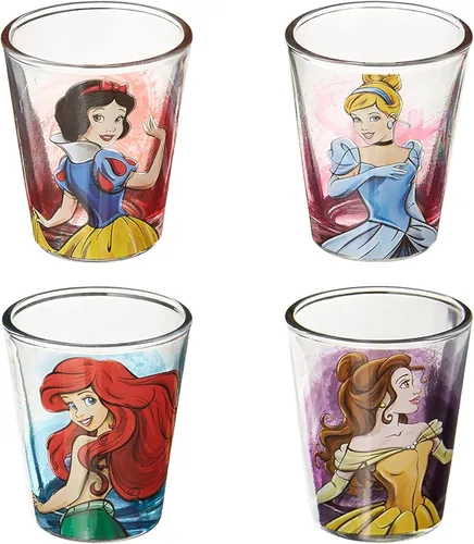 Vista 22 de Silver Buffalo Disney Una película Goofy - Juego de 4 mini vasos con personajes de Goofy, Max Goof, Roxanne y Bobby Zimuruski, 1.5 onzas