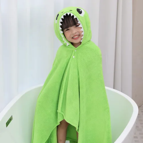 Vista 3 de Toalla de baño para niños con capucha, toallas de playa de gran tamaño, bata de baño para piscina, playa, baño