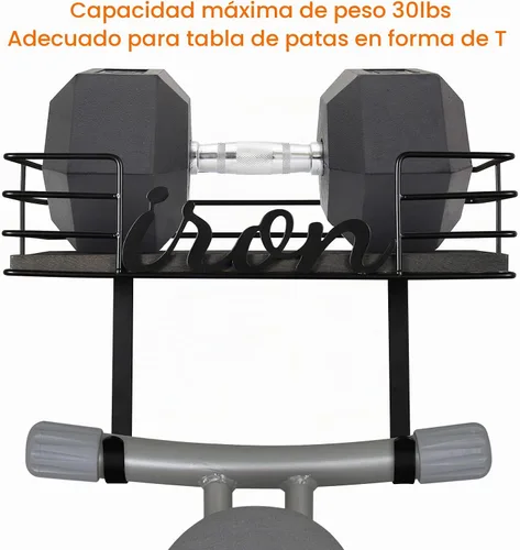 Vista 6 de TJ.MOREE Soporte de pared para tabla de planchar – Soporte para plancha y tabla de planchar, soporte de pared de metal con gran almacenamiento Negro