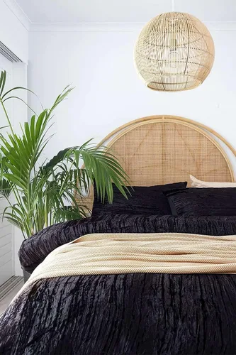 Vista 41 de Funda de edredón de terciopelo sólido ultra-luxe, ropa de cama boho UO, funda de colcha Donna, juego de edredón de 3 piezas, juego de cama de Aqua