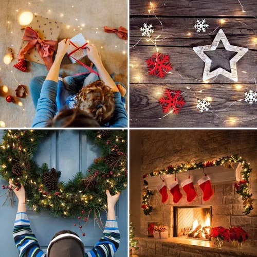 Vista 5 de Lighting EVER - Guirnalda de luces de hadas que funcionan con pilas, 20 miniluces LED, impermeables, pequeñas luces de duende para frascos