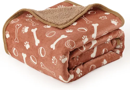Vista 14 de Mantas impermeables para mascotas, manta de 30 x 40 pulgadas para gatos de interior, protector suave y esponjoso para sofá, coche y cama, manta
