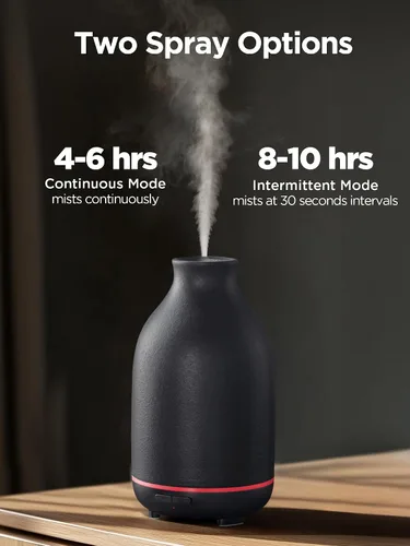 Vista 4 de InnoGear - Difusor de aceite esencial, difusor de piedra cerámica de 150 ml hecho a mano para aromaterapia, humidificador ultrasónico de niebla fría