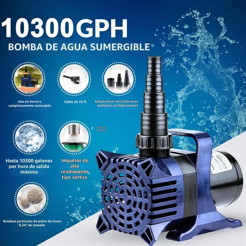 Vista 5 de Alpine Corporation PAL10300 10300 Bomba para estanque, 33', negro