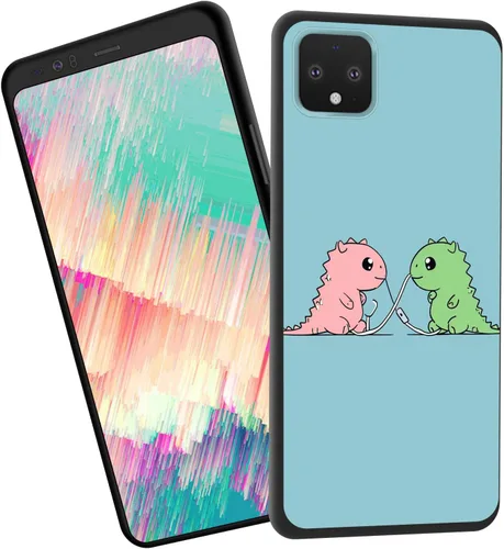 Vista 378 de Funda delgada para Google Pixel 4 XL, funda delgada de silicona de TPU suave a prueba de golpes para Google Pixel 4 XL, astronauta Galaxy
