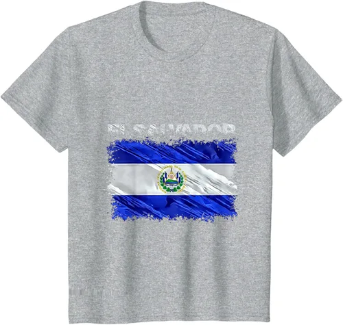Vista 50 de Camiseta El Salvador, Negro