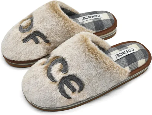 Vista 7 de COFACE Pantuflas de espuma viscoelástica para mujer, cómodas y cálidas, con forro de cojín acogedor