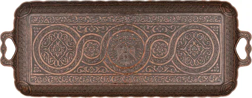 Vista 11 de Alisveristime Bandeja rectangular turca otomana para café y té (bandeja pequeña) (13 pulgadas x 5.5 pulgadas) (utentica)