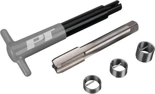 Vista 11 de Performance Tool W86910 Kit de reparación de bujías M14-1.25 Tamaño de rosca y escariador cónico HSS, (3) insertos de acero inoxidable 503 Kit