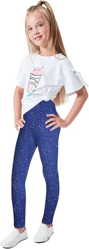 Vista 5 de LUOUSE - Leggings elásticos para niñas, pantalones deportivos para niños, longitud al tobillo, 3 paquetes de 4 a 13 años