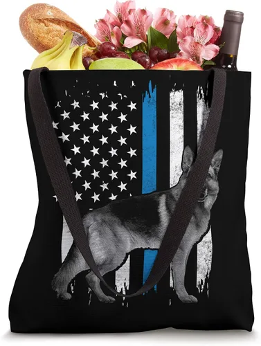 Vista 4 de Thin Blue Line K9 - Bolsa de mano para perro de policía de pastor alemán