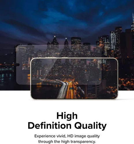 Vista 7 de Ringke Película protectora de seda [2 unidades] Compatible con Samsung Galaxy S23 Plus 5G, película protectora multicapa de calidad premium