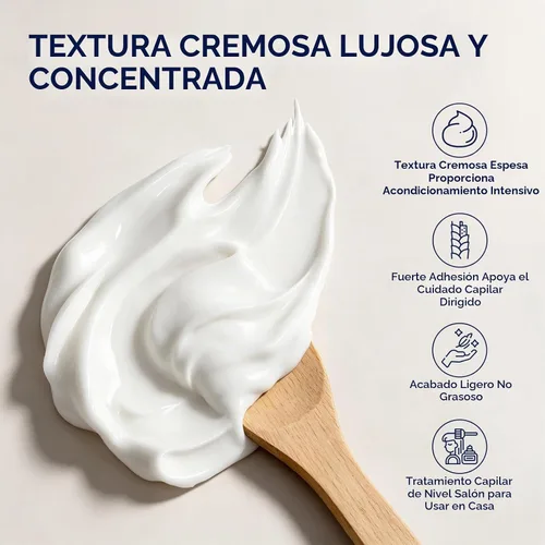 Vista 7 de Máscara de Queratina para el Cabello 2 Pack - Regalo para Ella, Tratamiento de Acondicionador Profundo de Péptidos para Cabello Dañado, Seco