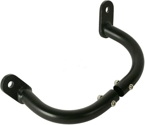 Vista 2 de TCT-MOTORPARTS Soporte de protección de alforja con bracket se adapta a Harley Touring FLHT modelos 97-08 Negro