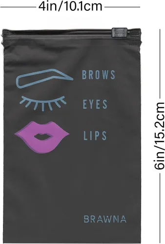 Vista 3 de BRAWNA Microblading Bolsas de cuidado posterior y tarjetas de agradecimiento Bolsas de cuidado posterior PMU - Juego de suministros de microblading
